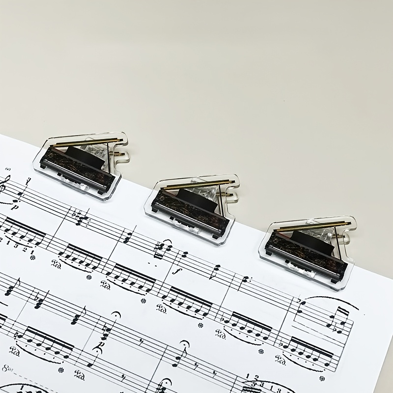 Musical Instrument Coloring Pages - 5 قطع مشبك موسيقى أكريليك صغير