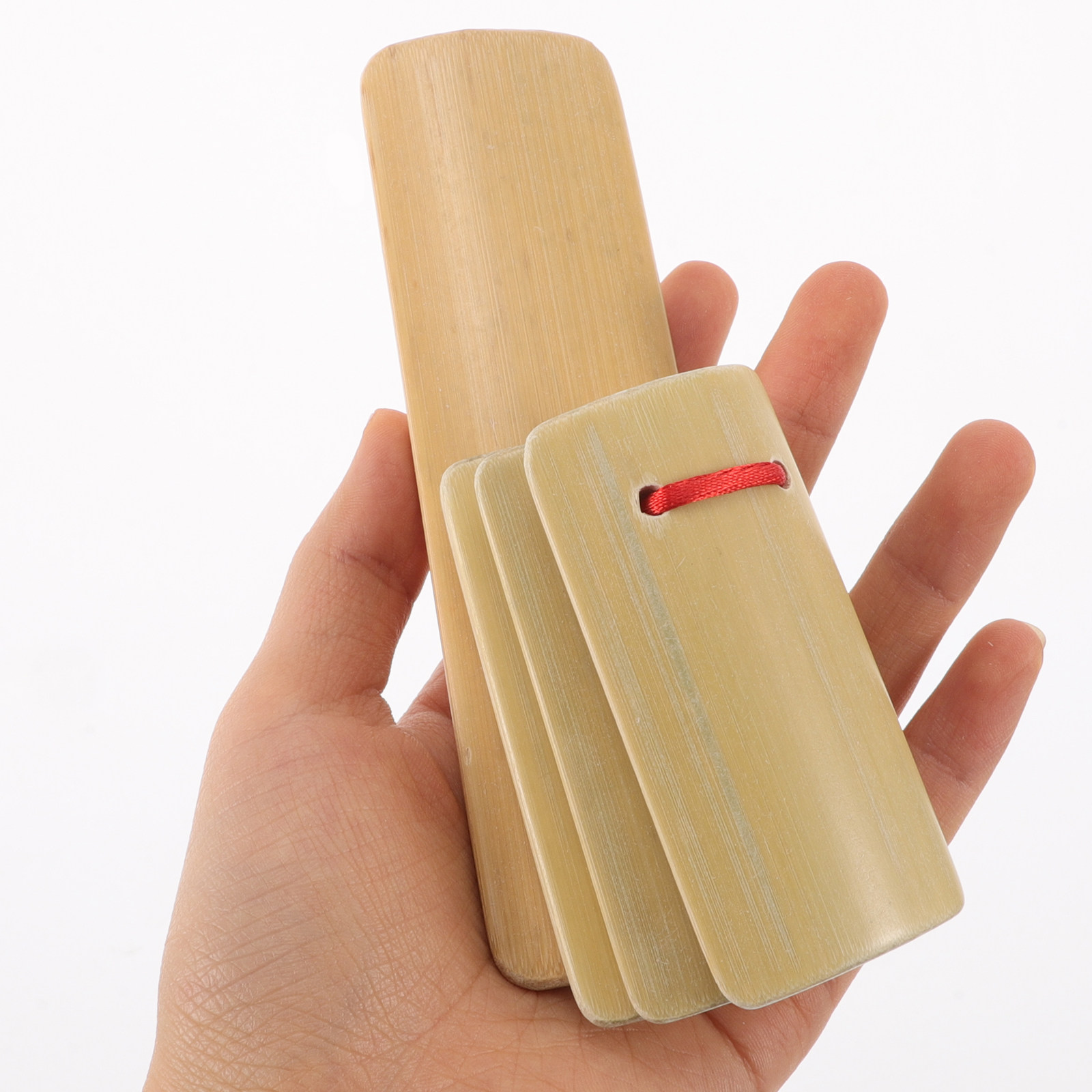 Musical Instrument In Chinese - 4 قطع من أدوات الإيقاع الخشبية