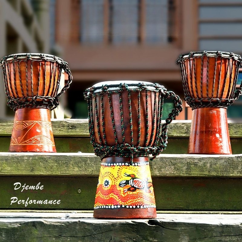 Musical Instrument African - طبلة أفريقية صغيرة للمبتدئين من الخشب