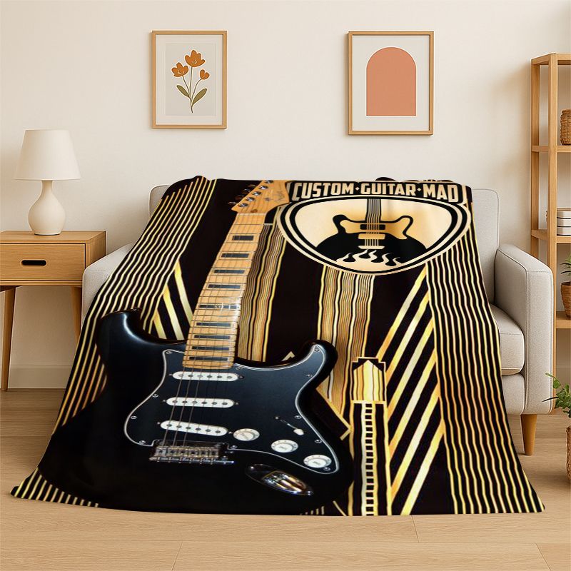 بطانية ناعمة من الفلانيل بتصمي - مراجعة Musical Instrument Logo وسعره