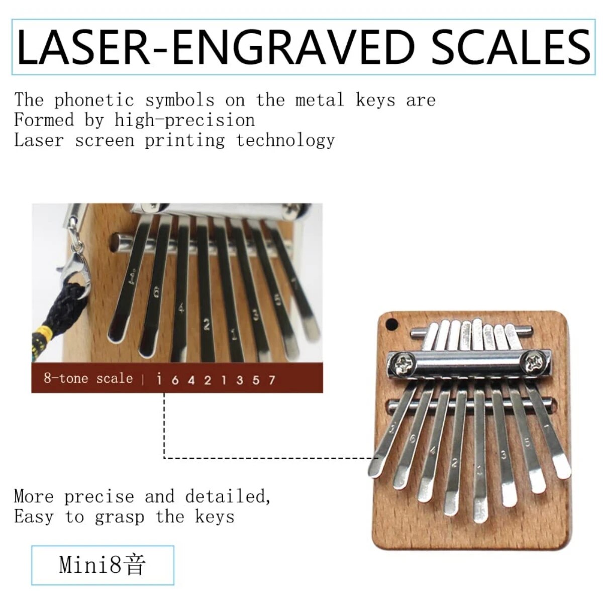 Miwayer-Mini Kalimba 8 بيانو إ - مراجعة Musical Instrument African وسعره