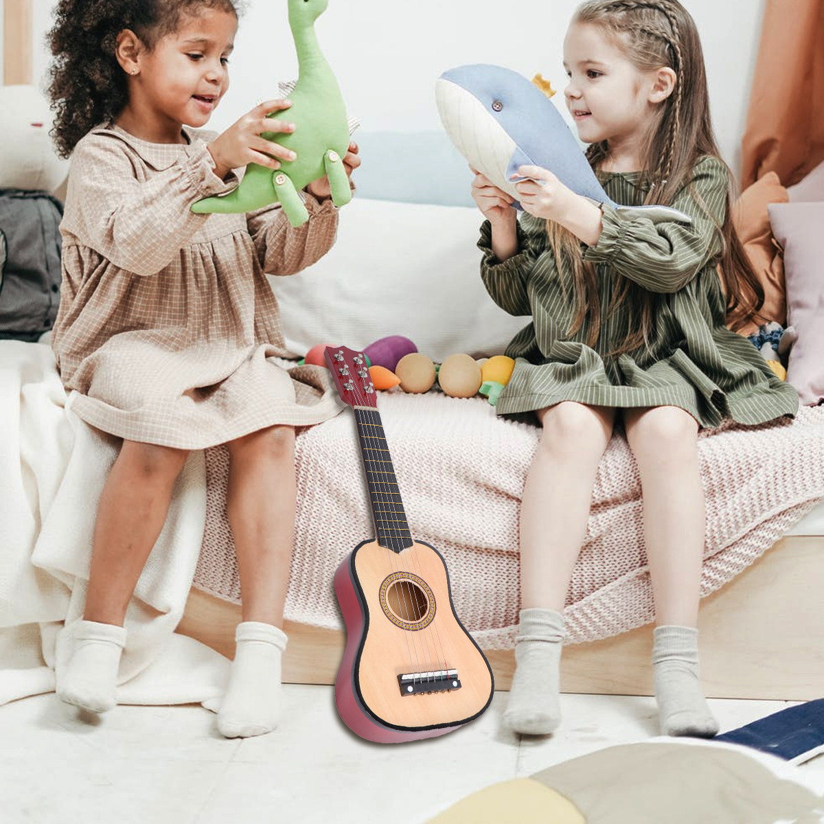 جيتار أكوستيك للأطفال مقاس 21  - مراجعة Musical Instrument For Beginners وسعره