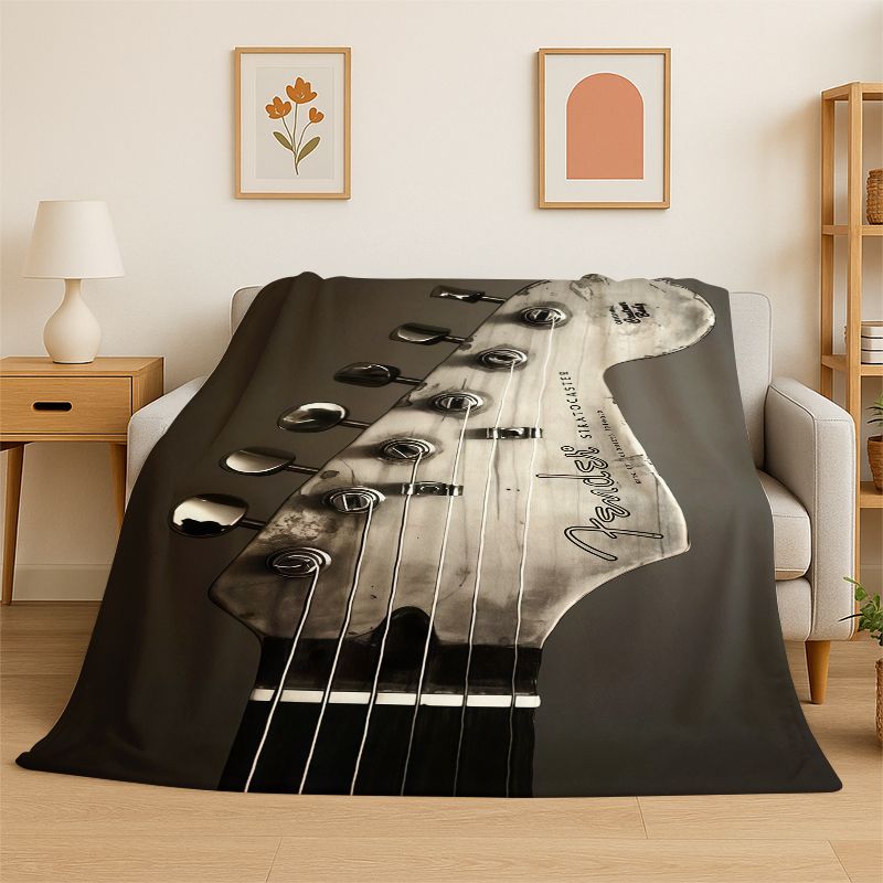 بطانية ناعمة من الفلانيل بتصمي - مراجعة Musical Instrument Logo وسعره