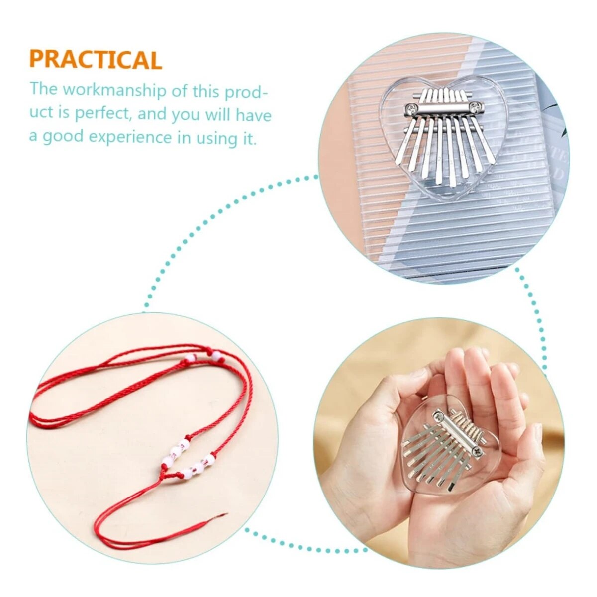 Miwayer-mini kalimba 8 مفاتيح  - مراجعة Musical Instrument African وسعره