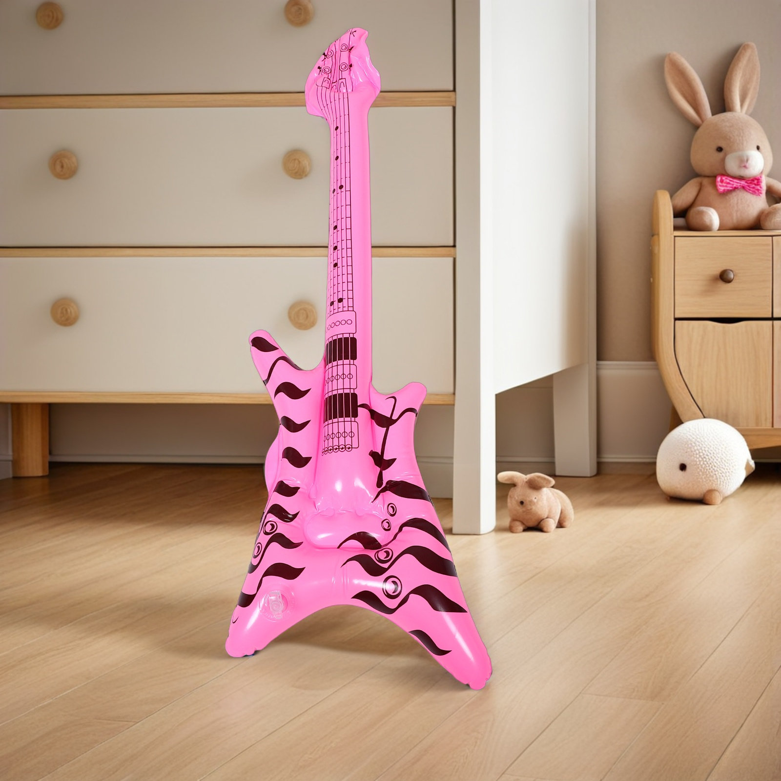 جيتار روك آند رول قابل للنفخ،  - مراجعة Musical Instrument You Blow وسعره