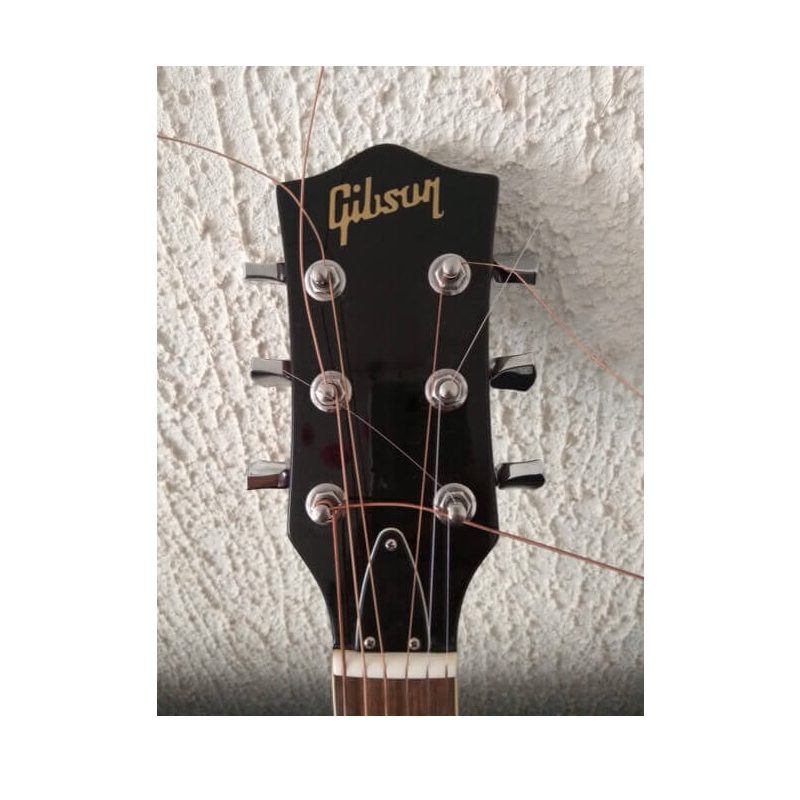 جيبسون شعار ملصق مائي الفينيل  - مراجعة Musical Instrument Logo وسعره