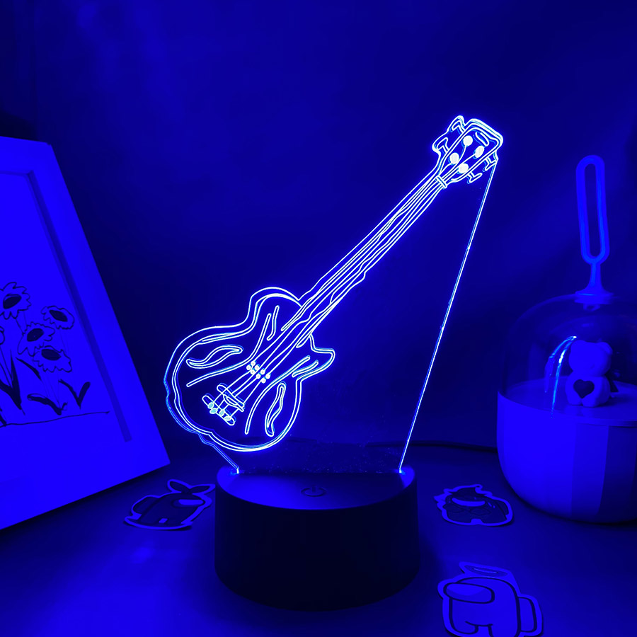 الغيتار ثلاثية الأبعاد الوهم L - مراجعة Musical Instrument No Touch وسعره
