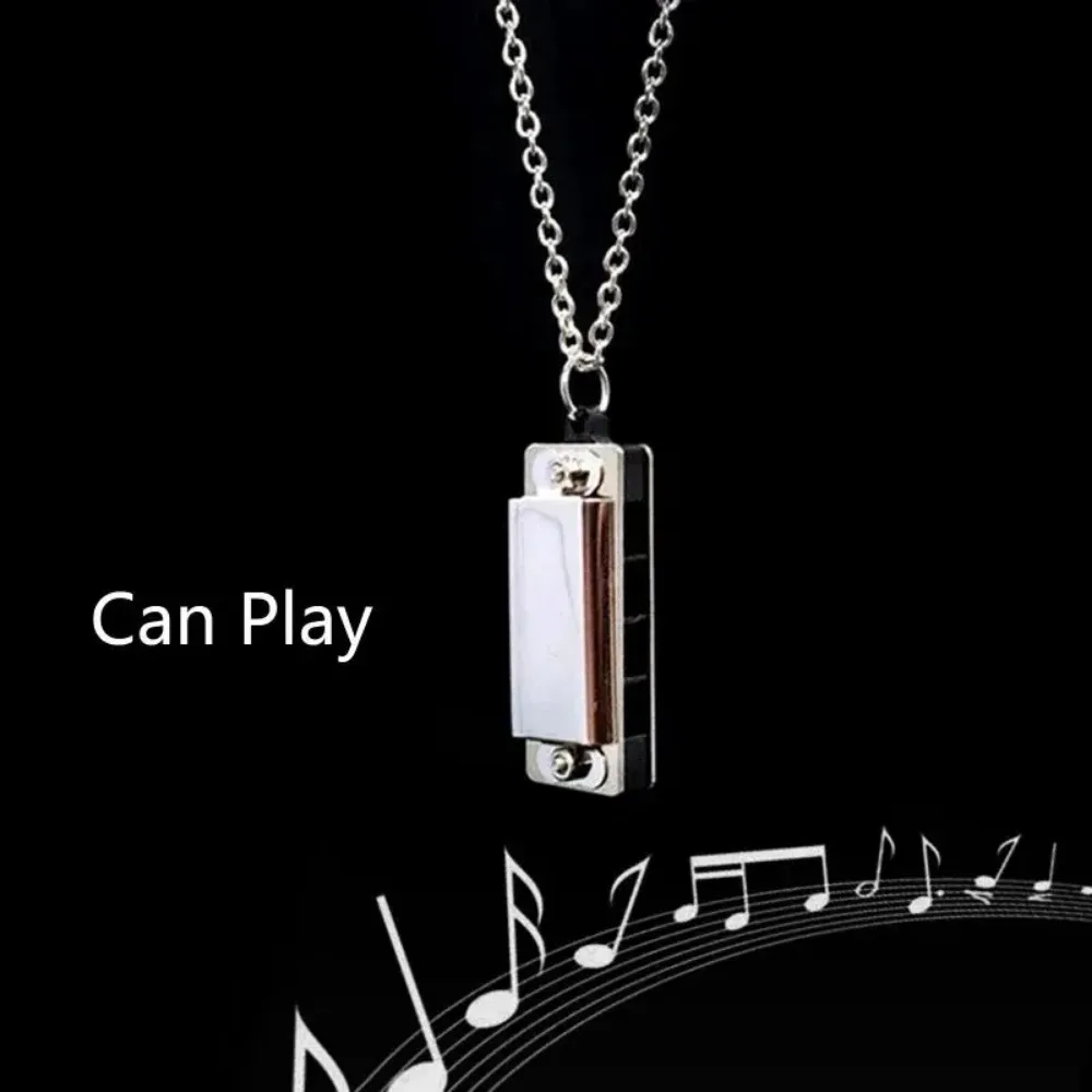 قلادة هارمونيكا صغيرة للرجال و - مراجعة Musical Instrument You Blow وسعره