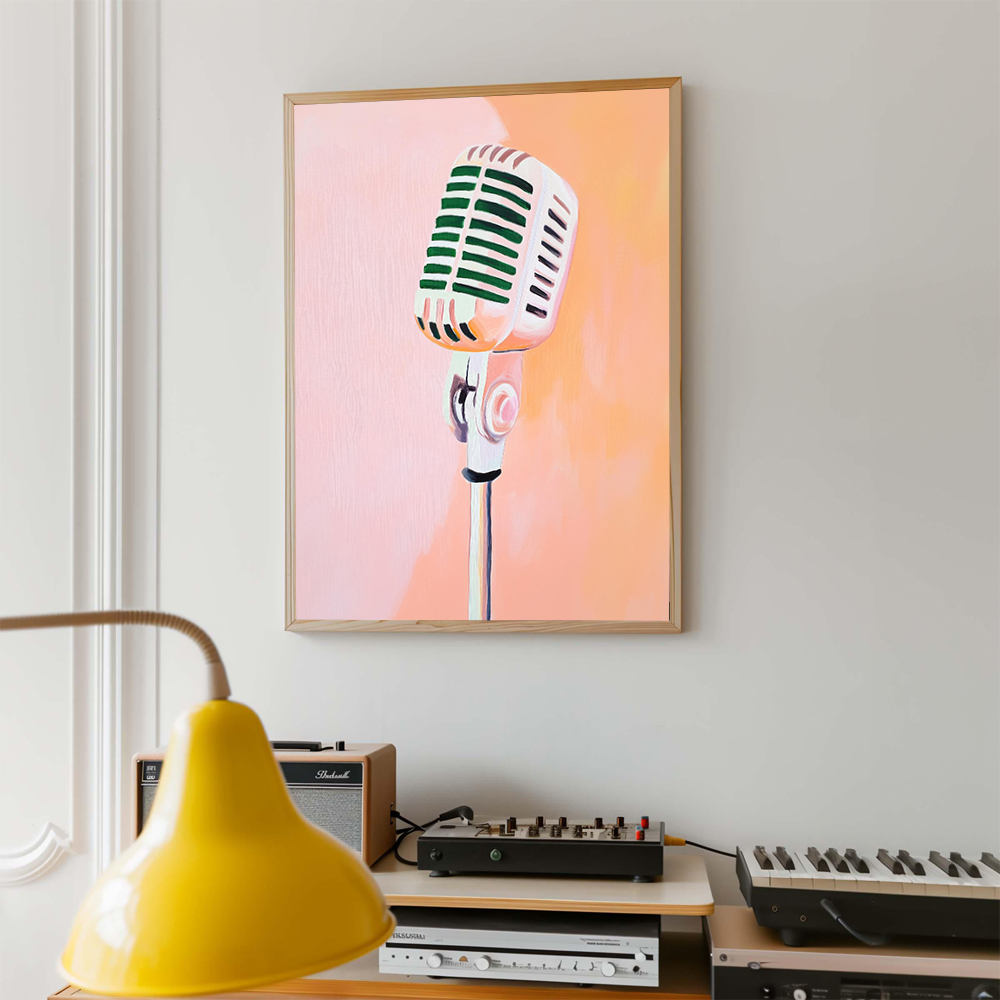 ملصق فني موسيقي بتصميم عتيق، ط - مراجعة Picture Of Musical Instrument وسعره