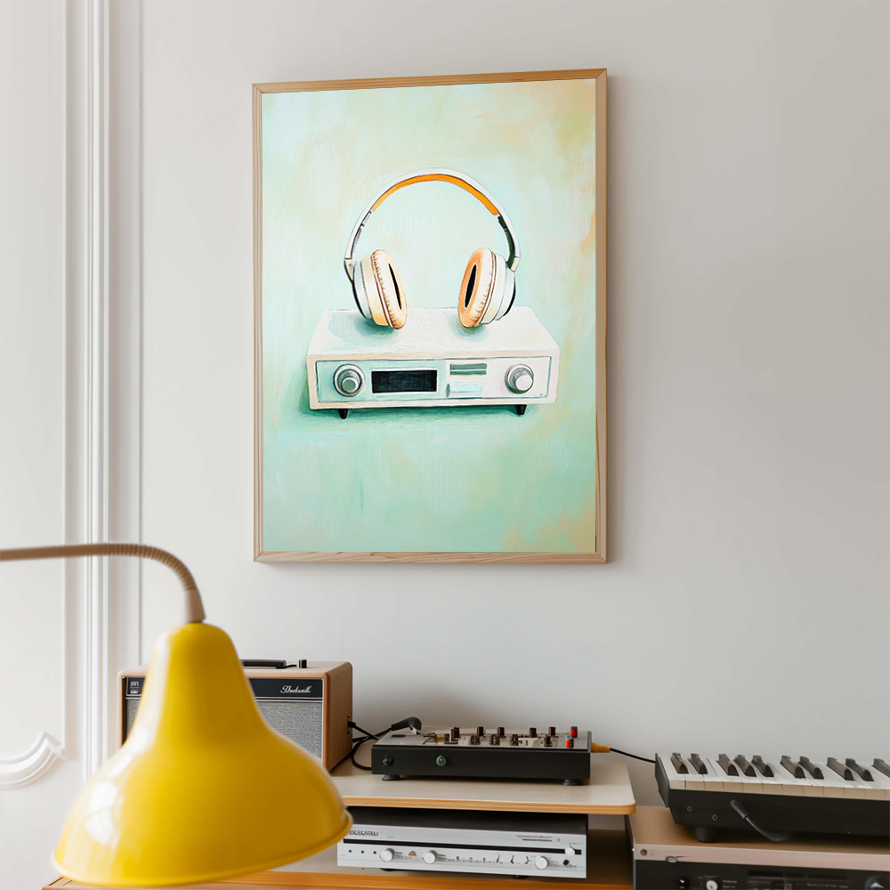 ملصق فني موسيقي بتصميم عتيق، ط - مراجعة Picture Of Musical Instrument وسعره