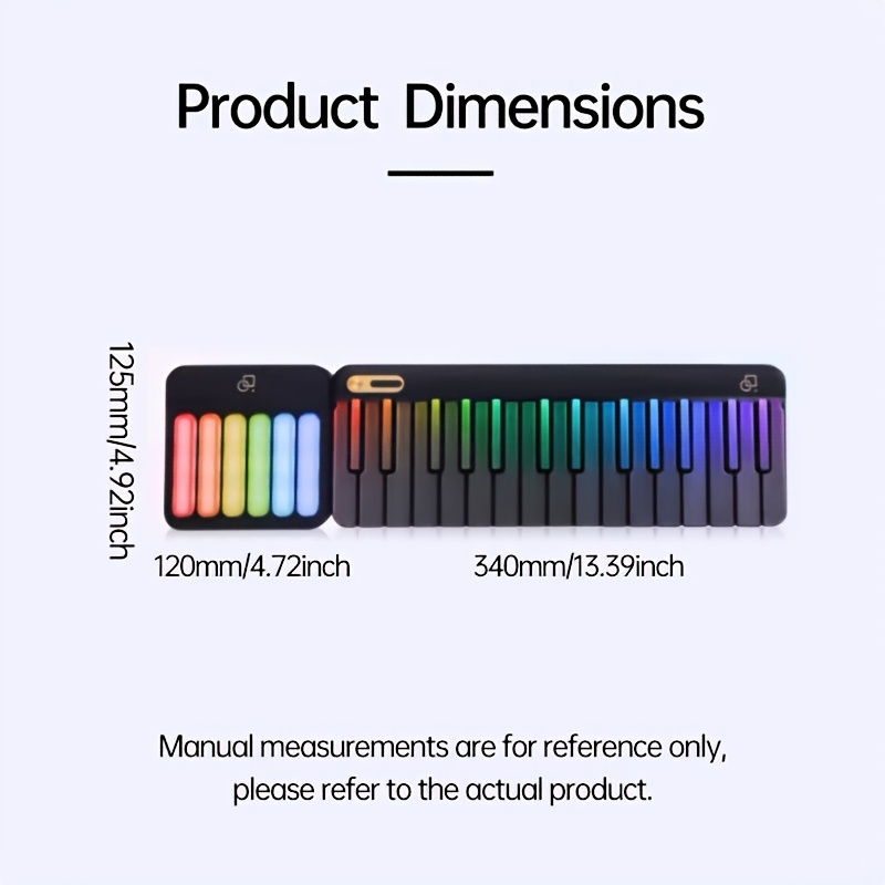 بيانو رقمي ذكي أنيق مزود بإضاء - مراجعة Musical Instrument No Touch وسعره